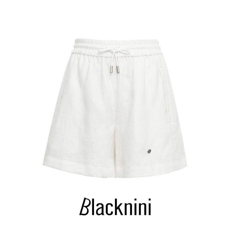 

Blacknini LP Set Бельгийский Импорт Высокая Роскошь Длинного Плетения Высокой Плотности 100 Лён Верхняя Одежда/Шорты Два Цвета White-shorts (100 Linen) L