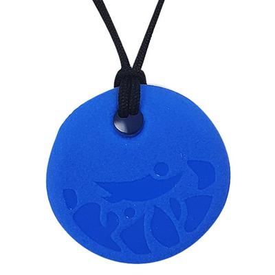 Agaphra Moms Pendant Circle Necklace Teether, Blue, 1 Piece, Korean Baby Products