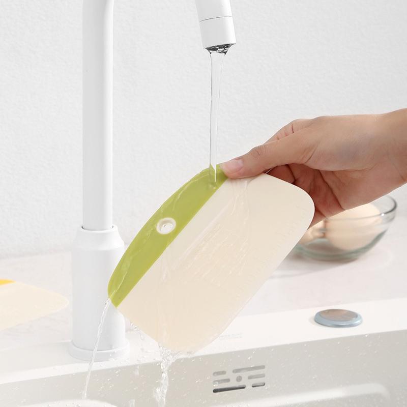 Dough Scraper Bowl Scraper Bread Cream Cake Pizza Cutter Bench Scraper Dough Cutter DIY Baking Kitchen Cooking Tools With Scale