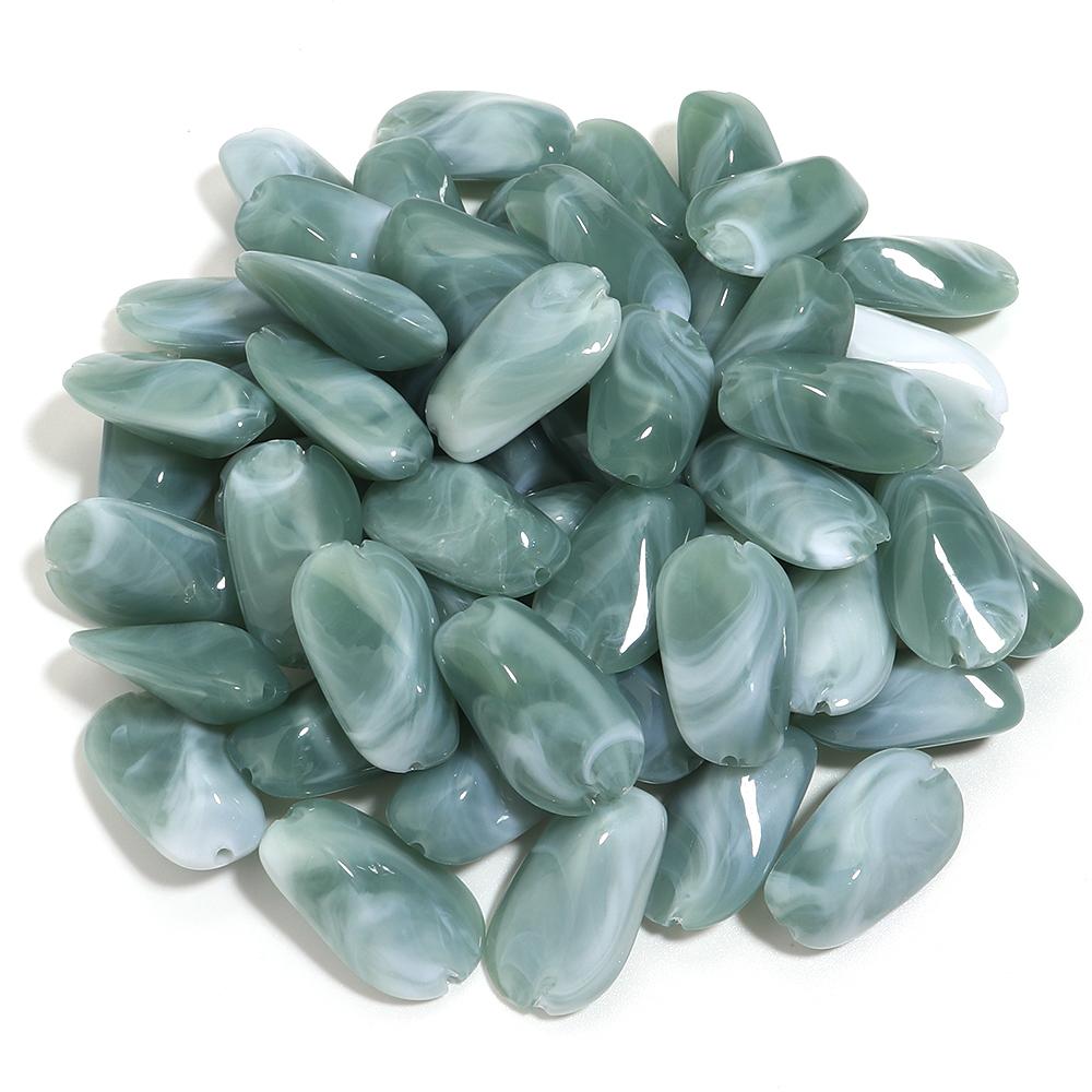 30pcs/lot Dual Color Irregular Beads Cloud Colored Acrylic Beads Loose Spacer Bead For DIY Charms Bracelet Earrings Accessories