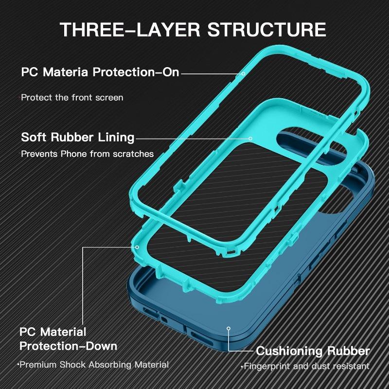 3IN1 Full Body Protect Defender Dust/Drop Proof Case for Google Pixel 10A 9A 8A Pro XL Rugged Original Heavy Duty Ott-Box Funda