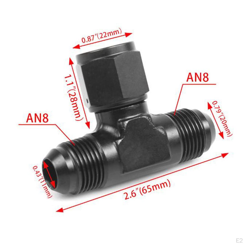 Złączka trójnikowa AN Męska Wysoka Wytrzymałość Zastępuje Szybkozłączkę Akcesorium do Złączek Linii Paliwowej Trwałe
