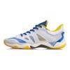 Li Ning Tissu 4ème Génération TPU Absorption des Chocs Antidérapant Résistant à l'Usure Léger Respirant Chaussures de Badminton Basses Homme Chaussures Cyan AYAR001-2