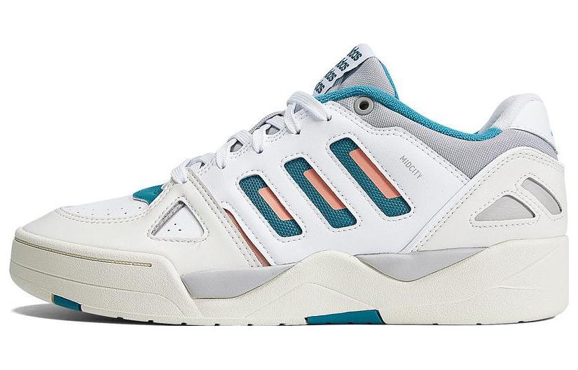 Adidas Midcity Low Basketball Shoes  White Grey Aqua  ID5403 44