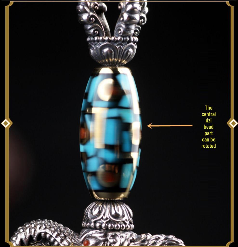 Tibetan Ritual Tools: Retro Silver Yueling Knife, Elephant Trunk Pendant, Vajra Pestle Accessories - Unisex Cultural Gifts