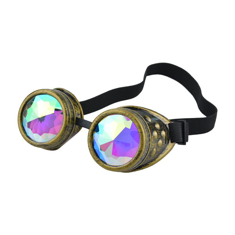 New Party Retro Steampunk Kaleidoscope Glasses Halloween Goggles Ball Decoration Glasses