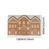 Christmas Welcome Doormat Pad House Decorative for Home Decor Garage 60cmx120cm