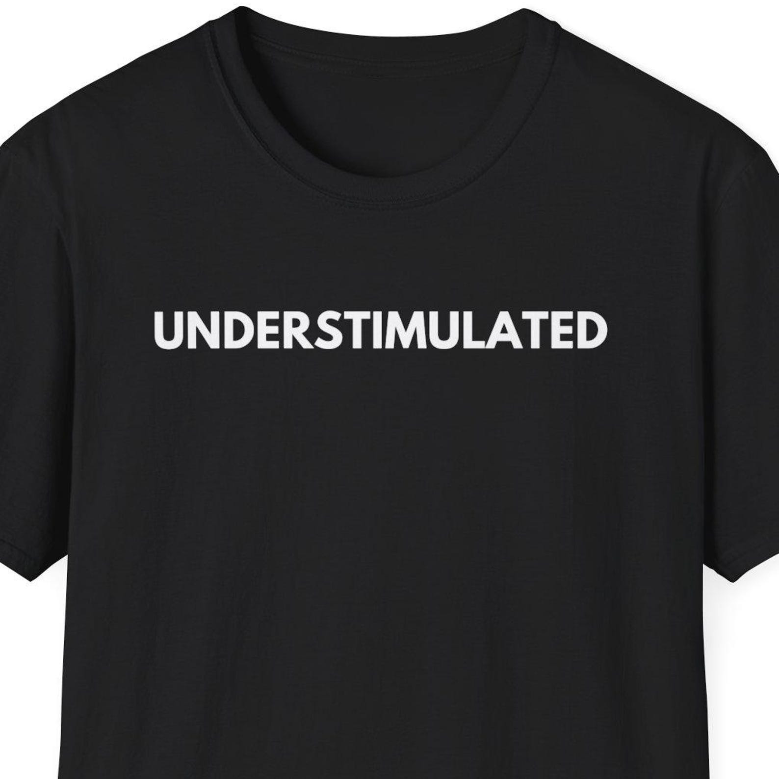 Understimulated Shirt, Cheap Funny Tshirt, Adult Humor Shirt, Dirty Humor, Inappropriate Shirt, Overstimulated Shirt, Edging, Teasing S