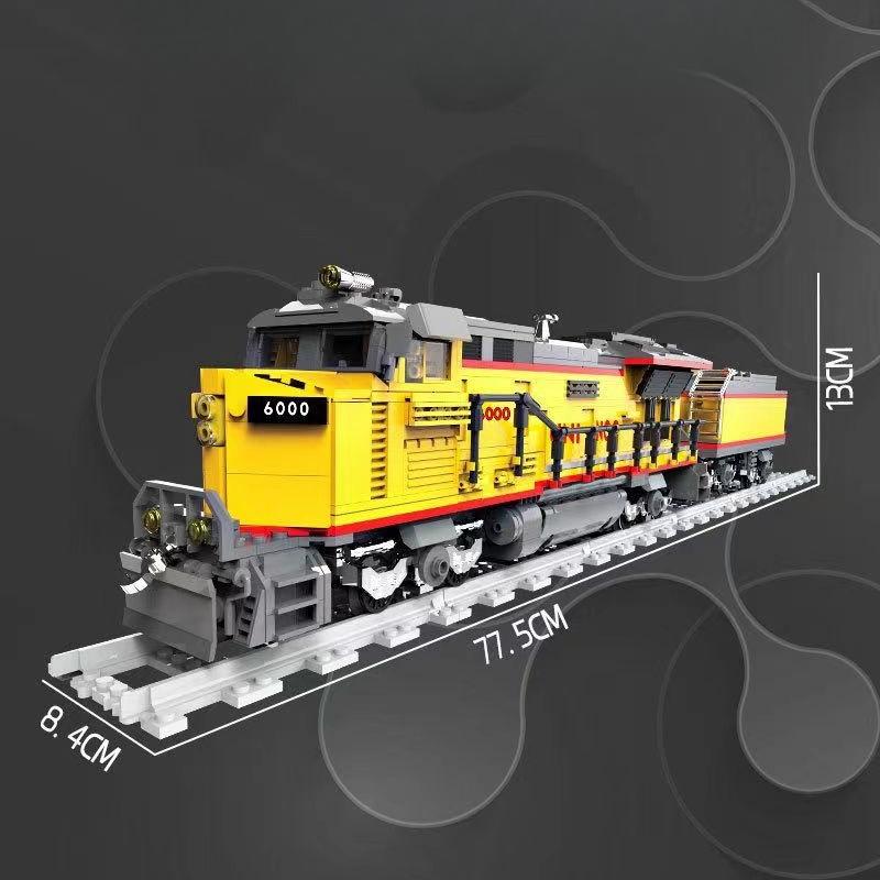 „City Power Function“ Orbit Train AC6000 „Railway Express“ statybinės plytos, blokai, surenkami modeliai, žaislai berniukams, vaikams, vaikams, gimtadienio dovana