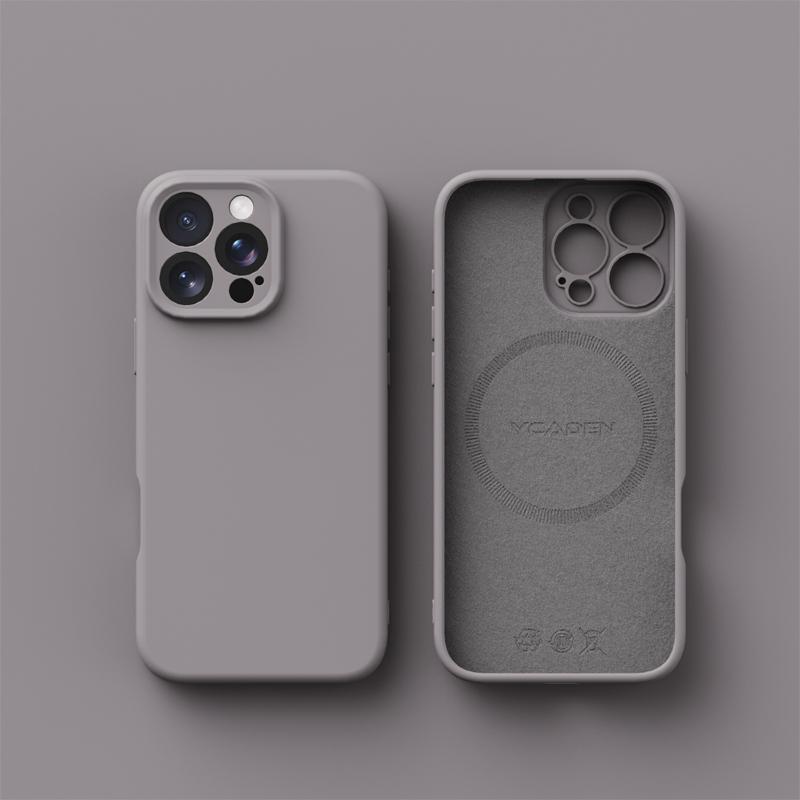 Pro bezdrátové nabíjení Magsafe Měkké tekuté silikonové pouzdro na telefon Pro iPhone 16 Pro Max Plus 16E Magnetický tenký ochranný kryt