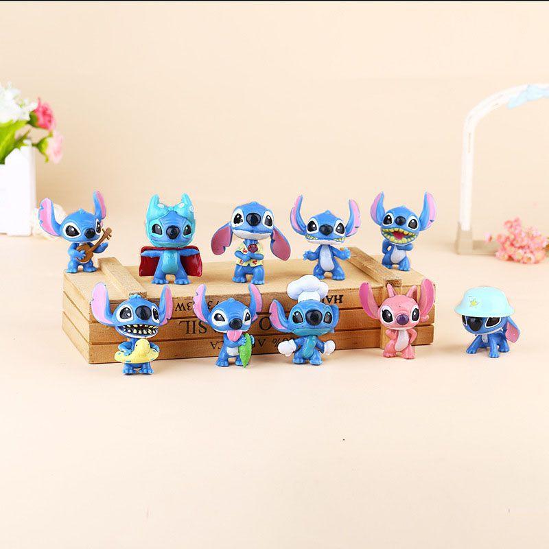 Lilo Stitch Mini-PVC-Figuren Set Dekoration Sammlung Kindergeschenk Spielzeug