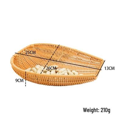 Handwoven Rattan Draining & Storage Basket