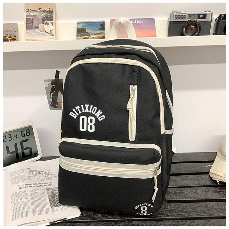 

Модный школьный рюкзак для учеников младших и старших классов и дорожный рюкзак without pendant чёрный