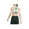 Nike Dri-FIT Swoosh Air Force 1 Logo Print Medium Support Sports Bra Women Underwear White Green DD1433-133