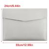 Business Folder Water Resistant Leather Document Organiser Carrying Case Magnetic Button Closure 330x240cm for Office