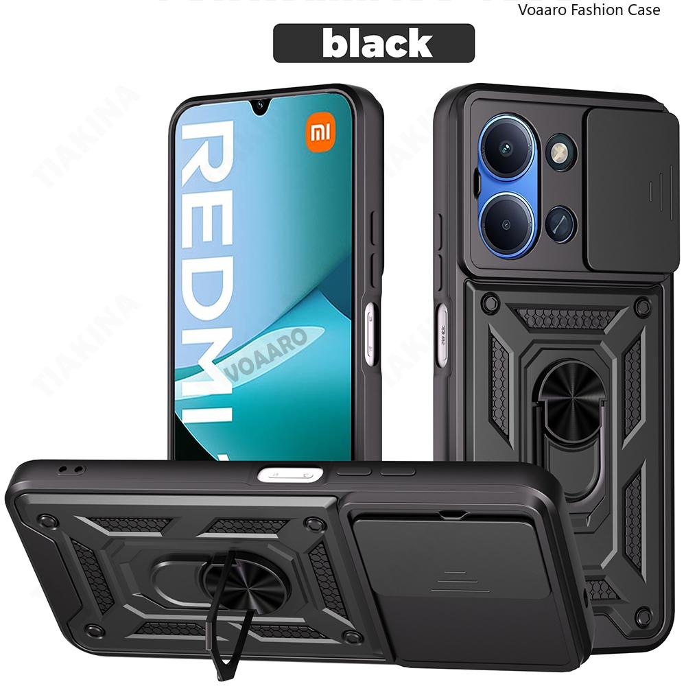 

Чехол-слайдер для камеры для Xiaomi Redmi 15C 171мм Чехол для Redmi 15C EU 173мм Чехол Магнитное кольцо Подставка Держатель Крышка Capa for Redmi 15C 171mm чёрный