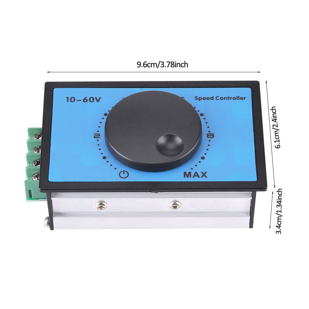 20A 10 60V 12V 24V 36V 48V PWM DC Motor Speed Controller Regulator Switch Module