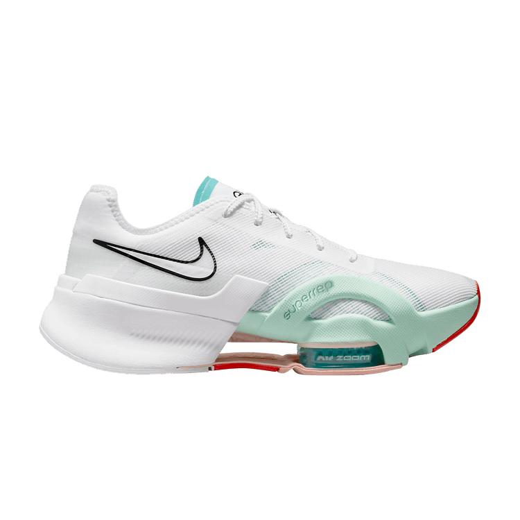 Nike Air Zoom SuperRep 3 White Washed Teal Women Sneakers Barely-Green Black DA9492-138
