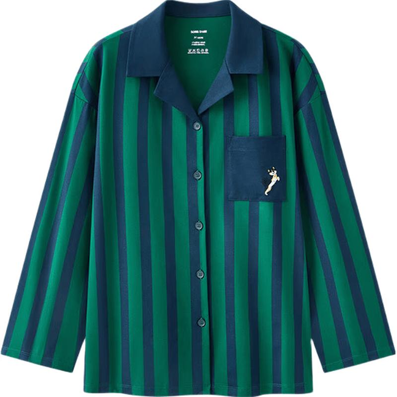 Women s Striped Modal Cotton Long-Sleeve Pajama Set M