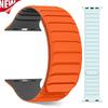 Magnetic Loop Silicone Strap for Apple Watch Ultra 2 49mm 10 9 8 7 42mm 46mm 41 45mm Sport Band for iWatch 6 5 4 SE 44mm 40 38mm