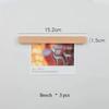 Magnetic refrigerator magnet message board magnetic decoration solid wood simple creative Japanese handmade literary home