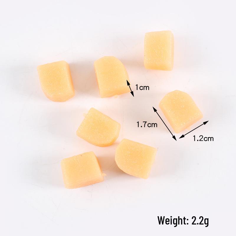 Mini Fruit Salad DIY Edible Toy: Mango, Pitaya, Kiwi Slices Simulation Cubes.