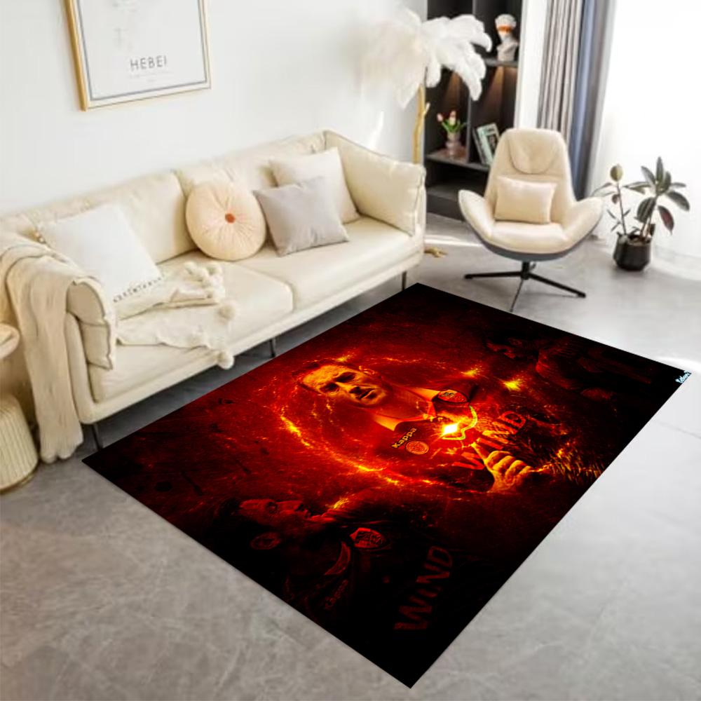 Dynamic Soccer Player Action Carpet Perfect for Outdoor Dining Room Foyer Balcony Anti-slip Rug Office home decor Perfect Gift for Friends & Family