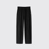 Men's Elastic Waist Casual Pants Loose Straight Fit Lightweight Breathable Solid Color Trousers with Pockets