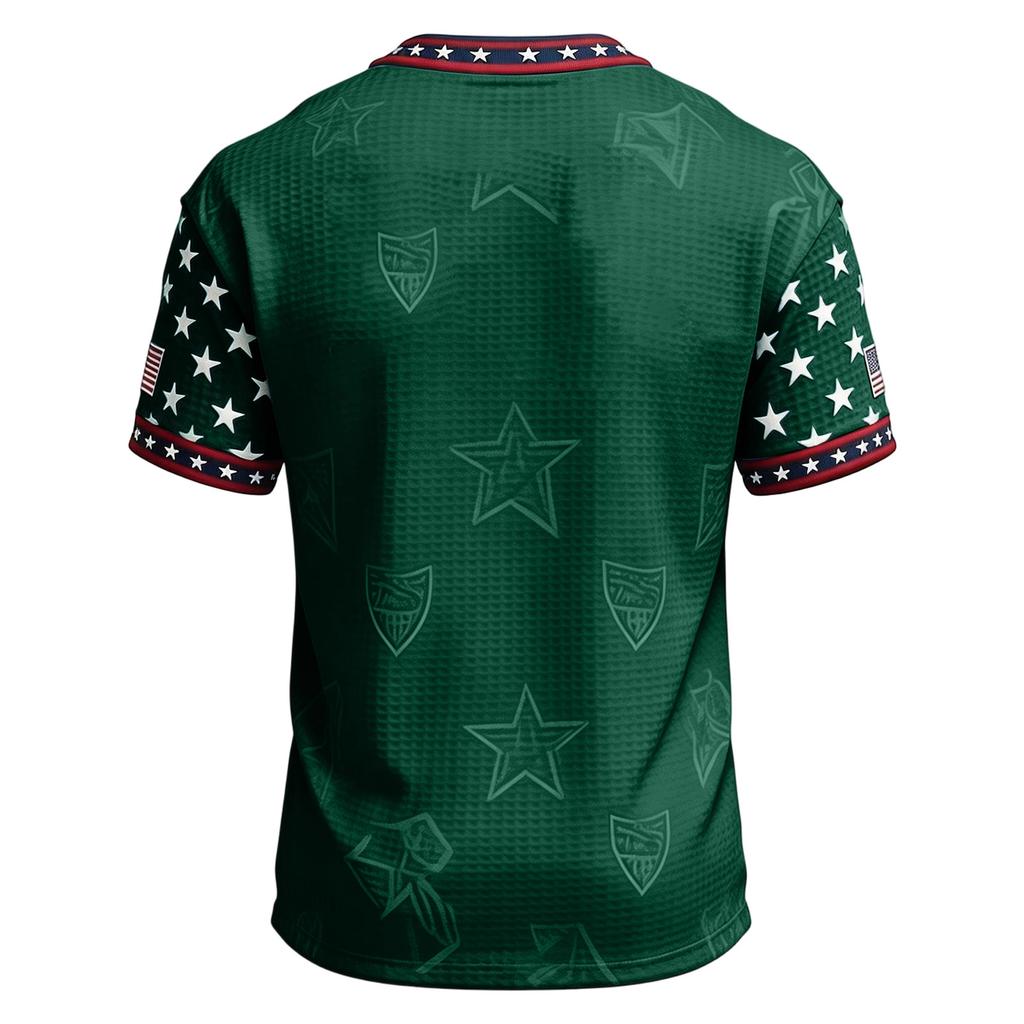 Men's Football Neck Printed Top for Casual and Day Wear