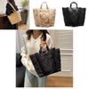 Stylish And Spacious Nylon Tote Bag For Women With Quilted Design Perfect For Everyday Use