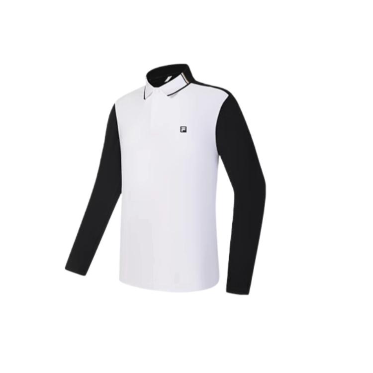 

Fila Серия Golf SS25 Влагоотводящая Дышащая Удобная Футболка-поло с длинным рукавом Мужские топы Глубокий черный A11M515202F-BK L