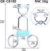 QKKQ 304 Stainless Steel Nipple Clamps Metal Pliers Shaped Breast Clips BDSM Bondage Sex Toys Nipple Clamps for Women