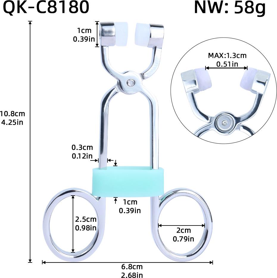 QKKQ 304 Stainless Steel Nipple Clamps Metal Pliers Shaped Breast Clips BDSM Bondage Sex Toys Nipple Clamps for Women