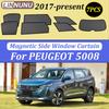LINNUNU For Peugeot 5008 2017-2025 Magenetic Car Sunshade Windshield Curtain Side  Window Sun Shade UV Protection Accessories