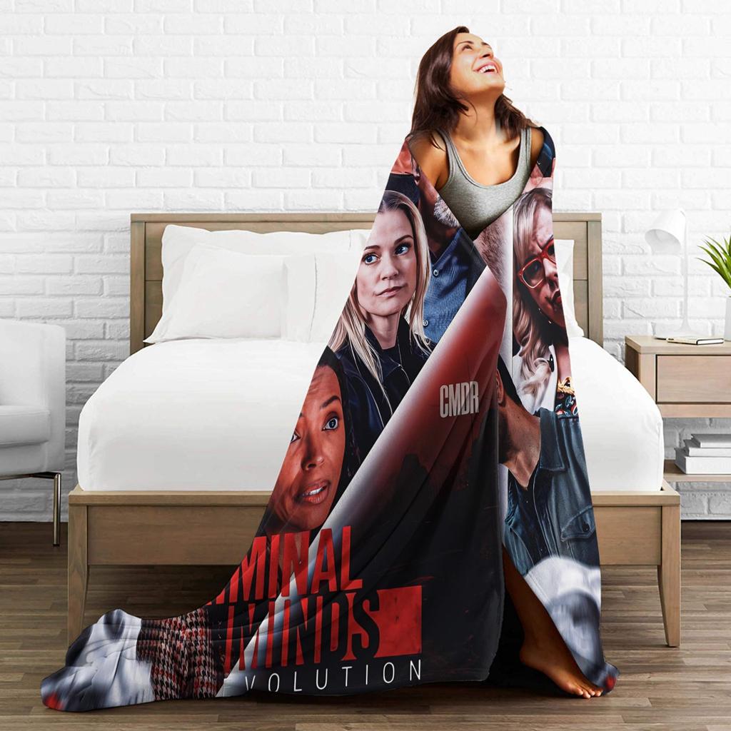 Criminal Minds Spencer Reid Blanket Camping Flannel Throw Blanket For Living Room Soft Custom DIY Quality Bedspread