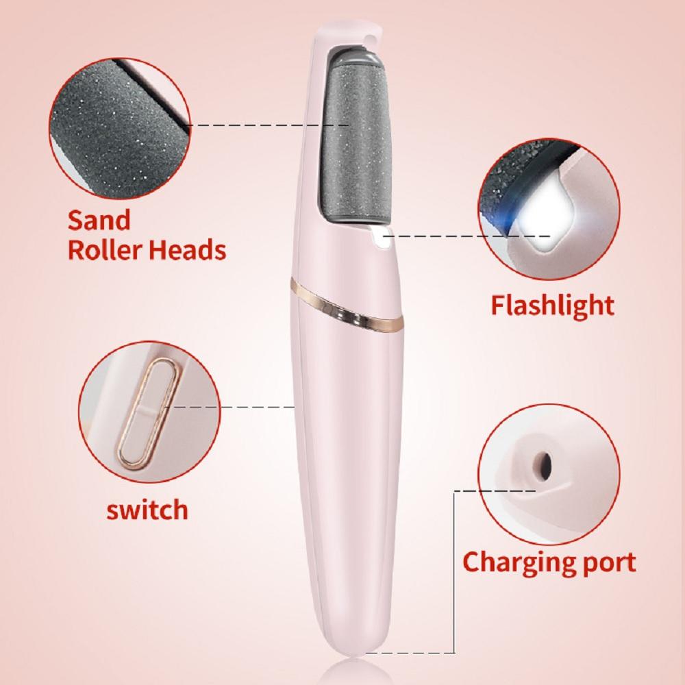 Rechargeable Electric Foot Grinder File Pedicure Machine Tools Dead Skin Remover