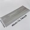 10Pcs 40x15cm PVC Floor Stickers Self-adhesive Waterproof Thickened Wood Grain Floor Foam Living Room