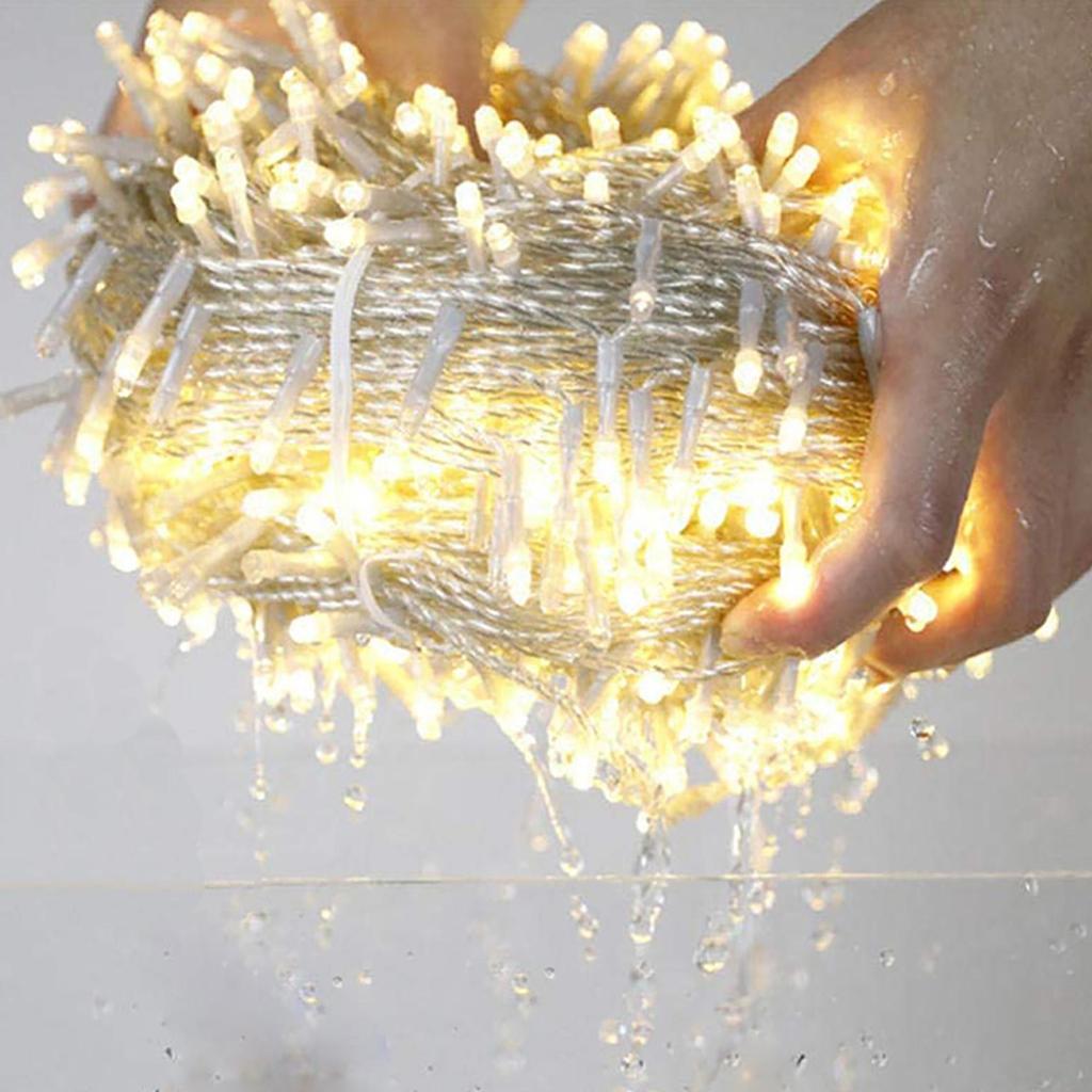 Warm white LED Christmas Fairy Lights Waterproof 50M 100M 8 Modes EU Plug 24V-36V Holiday Wedding Party String Decor For Lighting Celebration