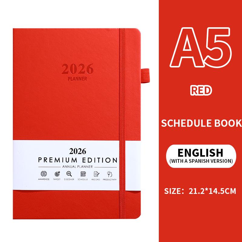 2026 Cross-Border Planner: English Edition - International Trade, Daily Schedule, Custom Year Notebook