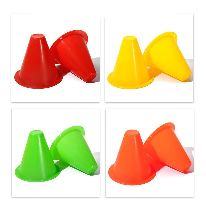20pcs Agility Maker Cones for Slalom Roller Skating Training Traffic Cone Sports Flash Wheel Accessories