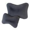 Car Plush Neck & Waist Pillow Set - Bone-Shaped Headrest Pair