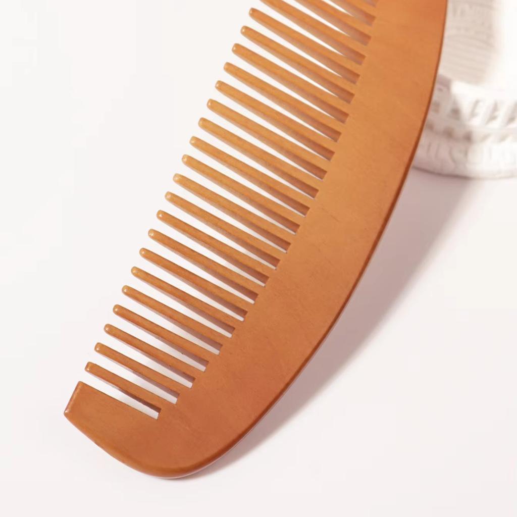 Portable half moon shaped wooden massage comb,suitable for thick curly hair,wave dry and wet hair For Hair Accessories