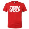 Teen Wolf Letter Print 2024 Summer Popular Trend Simple Round Neck T-shirt Casual High endVersatile Short SleeveG138