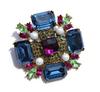 SKEDS Luxury Full Crystal Baroque Brooches Pins For Women Fashion Rhinestone Classic Big Badges Vintage Lady Party Banquet Pin