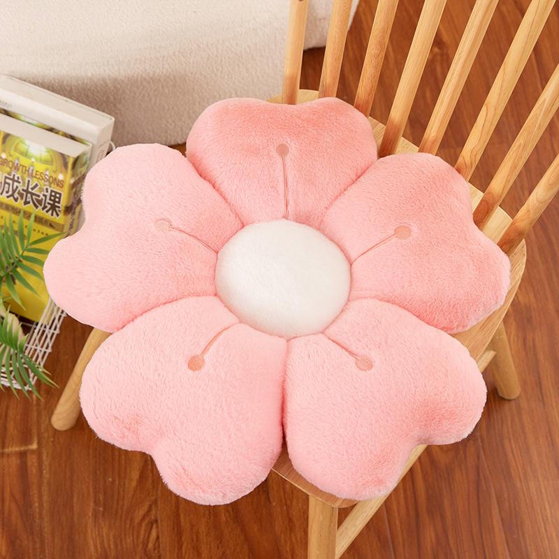 Living Room Sofa Plush Cushion Sunflower Car Cushion Home Decoration Flower Ornaments PP Cotton Filled Soft Three-dimensional Flower Shaped Pillow