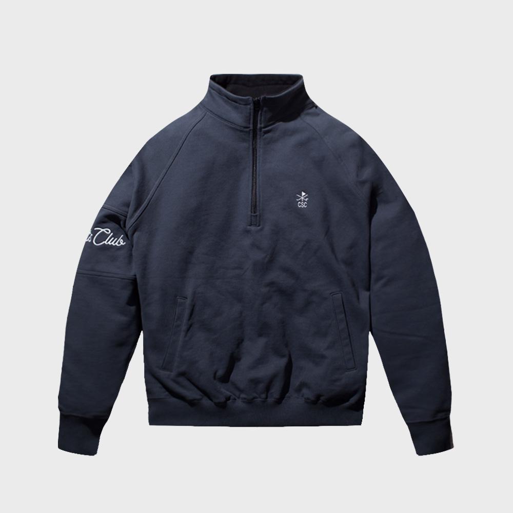Chil Sports Club Classic Sea Half-Zip Charcoal Xl
