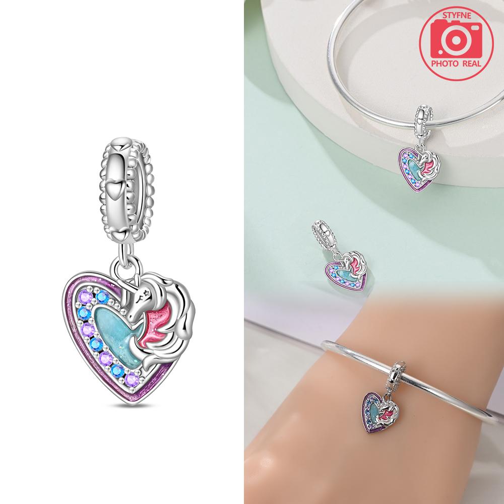 Cute Unicorn Pendant Copper Colors For Charms Copper Colors Original Bracelet For Jewelry Making