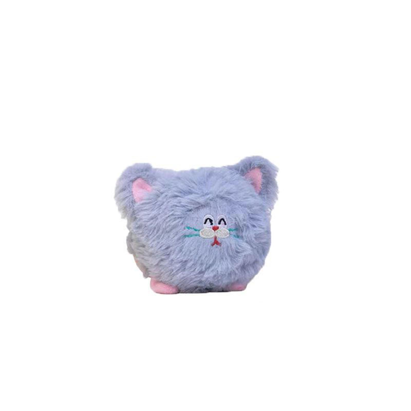 Plush Dog Toy Squeaky Ball with Crinkle Paper Soft Chew Toy for Pets Durable Interactive Pet Supplies One Size