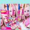Boneca Barbie Rosa Suprimentos de Aniversário Para Meninas Com Louça Completa E Brinquedos