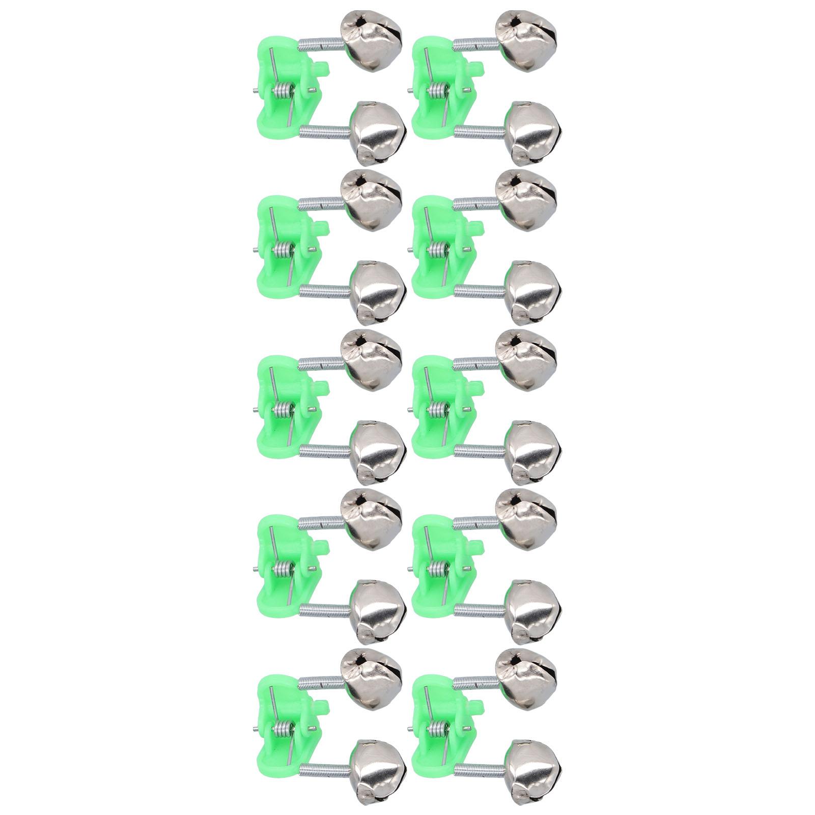 

Лот 10 шт. Колокольчики-клипсы на кончик удилища, сигнализаторы поклевки, двойной колокольчик